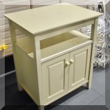 F37. Painted side table. 28”h x 23”w x 17”d 